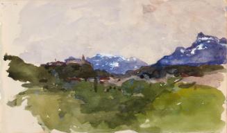 The Pyrenees Mountains; the same on verso