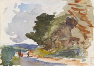 A Country Road; Fields (on verso)