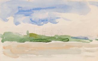 A Boat on the Danube, near Ruschuk, Bulgaria; the same on verso