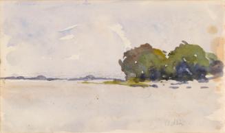 ?Widdin; Trees by a Lake (on verso)