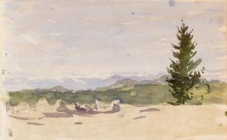 St Doulough's Park and Haymakers; Golf Links in Pyrenees (on verso)