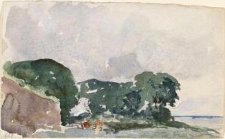 Woods near the Sea; Cornfields on verso