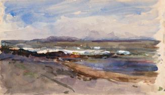 A Distant Coastline; A Beach (on verso)