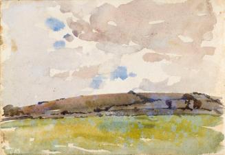 A Hill; Figures on the Beach (on verso)