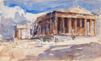 The Parthenon, Athens; Gorsey Hill above Sea (on verso)