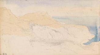 Mountains beyond the Sea; Trees against the Sea (on verso)