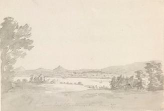 The Charter School, Clontarf, and Dublin Bay from Lord Charlemont's Casino at Marino; The Library, Trinity College, Dublin (on verso)