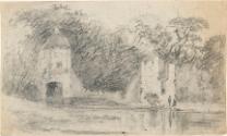 A Folly and a Ruin on the River Liffey near Leixlip, County Kildare