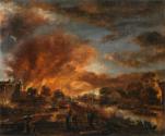 A Riverside Town on Fire