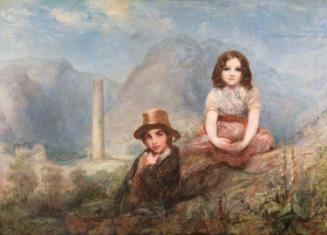 A Study from Nature - Glendalough - Guides to the Churches on the Look-out for Tourists' Baskets