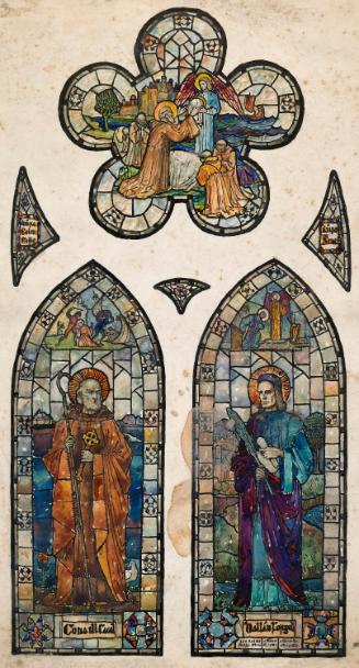 Saint Conall Caoil and Dallán Forgaill, Saint Eunan and Saint Columba's Cathedral, Letterkenny, County Donegal