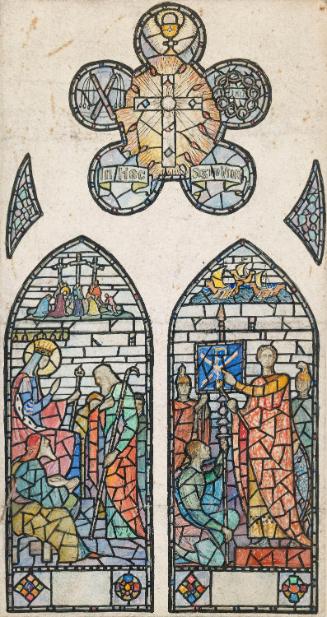 Saint Helen and Constantine, with the True Cross and Symbols of the Passion, Saint Eunan and Saint Columba's Cathedral, Letterkenny, County Donegal