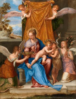 The Virgin and Child with Saint John the Baptist and Angels