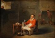 An Elderly Man with a Beer Mug