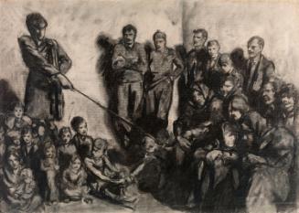 Claude Chavasse Teaching an Irish Class on Achill Island, County Mayo