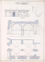 The Kitchen of Fountains Abbey, Yorkshire, (Elevation, Section and Plan)
