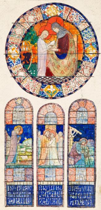 Saint Anne Teaching the Virgin to Read, Joachim with the Flock, the Meeting at the Golden Gate and Saint Anne Spinning