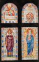 Two Angels Attending a Dying Saint, and Sacred Lily above ?Saint Dominic and the Virgin Mary