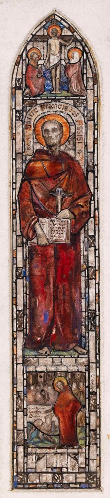 Saint Francis of Assisi, with the Risen Christ and Saints Francis and Clare and St Francis with the Wolf of Gubbio