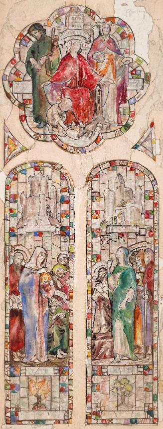 Faith with Saint Paul and Job, Hope with Saint John the Baptist and the Magi and Charity with the Good Samaritan and the Woman of Samaria, Townsend Street Presbyterian Church, Belfast, County Antrim