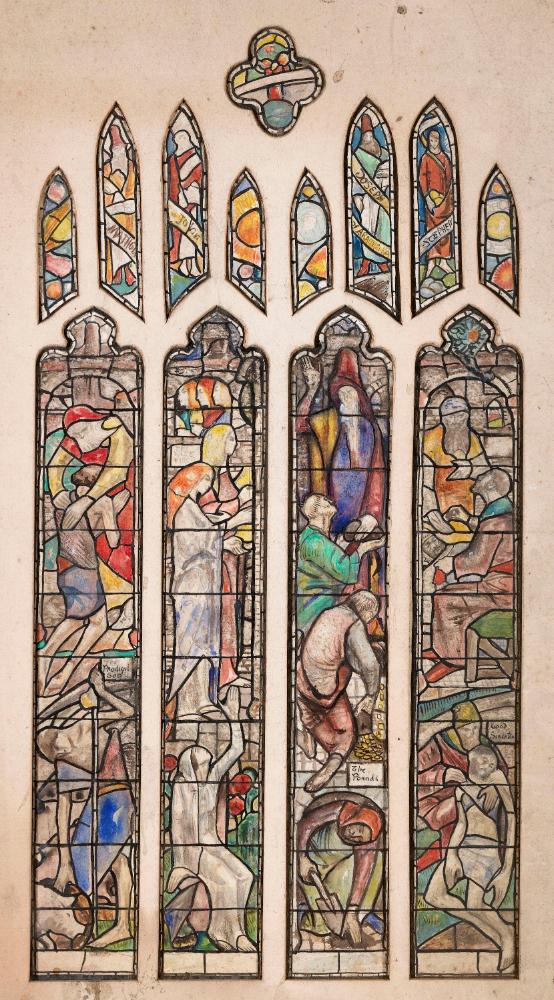 The Prodigal Son, the Wise Virgins, the Talents, and the Good Samaritan, Presbyterian Assembly Hall, Fisherwick Place, Belfast, County Antrim