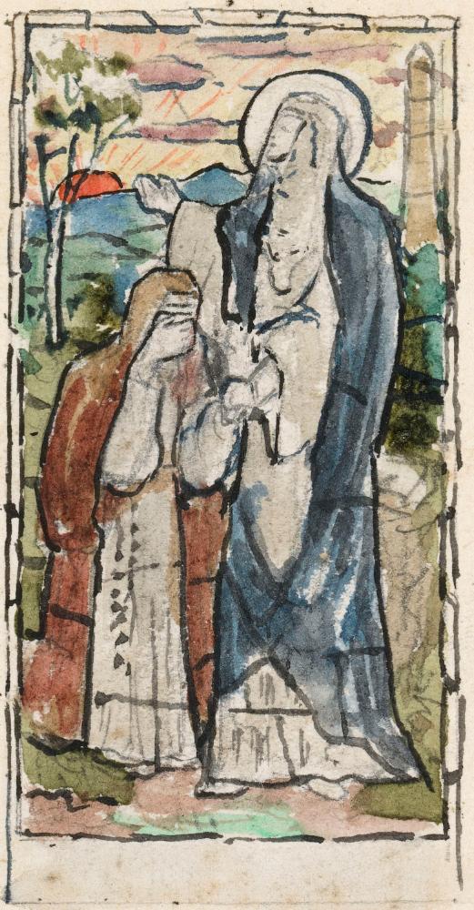 Saint Brigid and a Nun