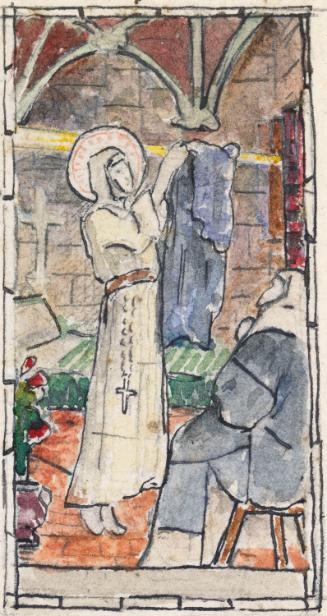 Saint Brigid Drying her Clothes in a Miraculous Beam of Light
