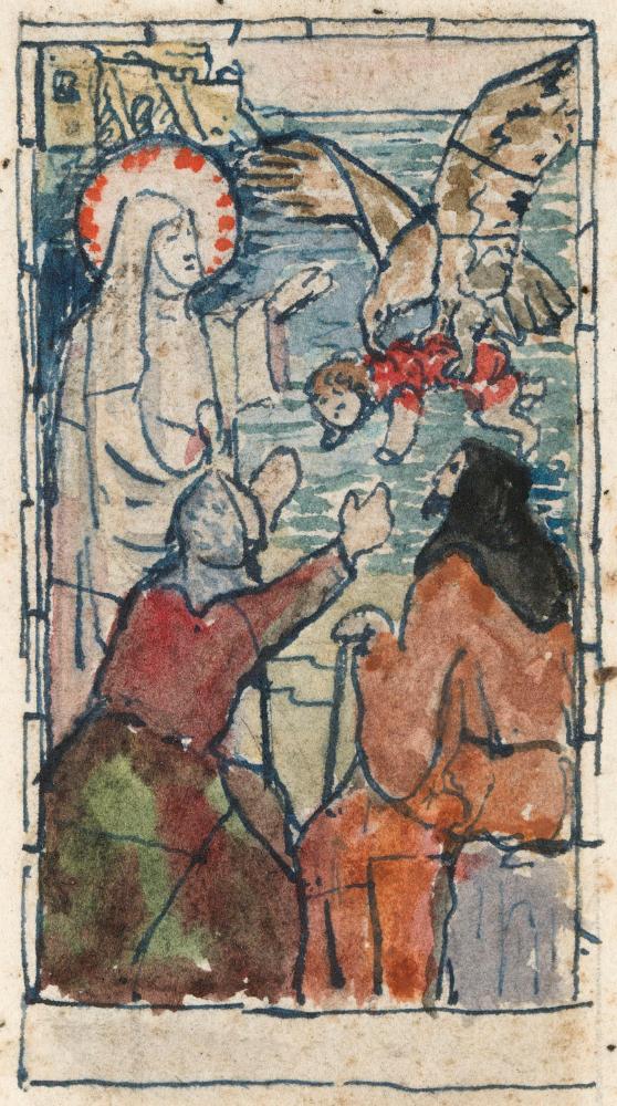 Saint Brigid Performing a Miracle
