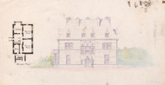 Ground Plan and Elevation of a House