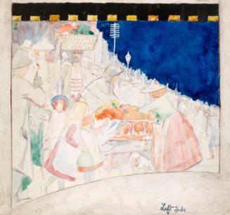 A Fruit Vendor, Detail from proposed Emma Cons Memorial