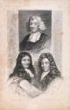 Sir William Temple (1628-1699), Statesman and Author; Sir Christopher Wren (1632-1723), Architect; John Ray (1627-1705), Naturalist