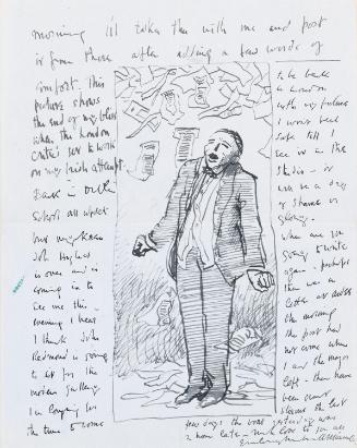 The End of Mr Bliss, (Self-Portrait), when the London Critics set to Work on my Irish Attempt