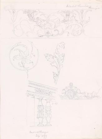 Frieze and Column Designs from the Doumo at Perugia and Salla del Cambio and Panel or Border Decoration