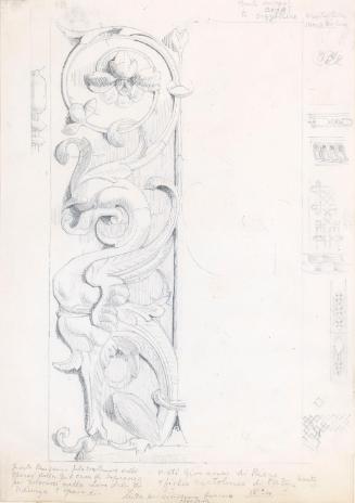 Winged Animal and Foliage Pattern