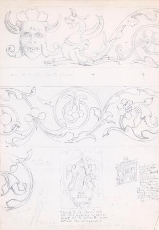 Border Designs, Foliage and Human Heads