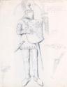 Figure of a Knight, Designed for a Niche