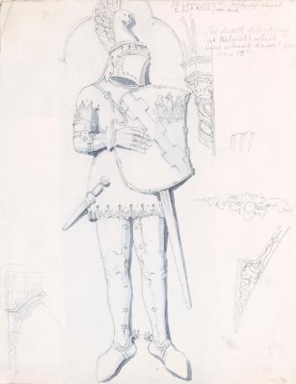 Figure of a Knight, Designed for a Niche