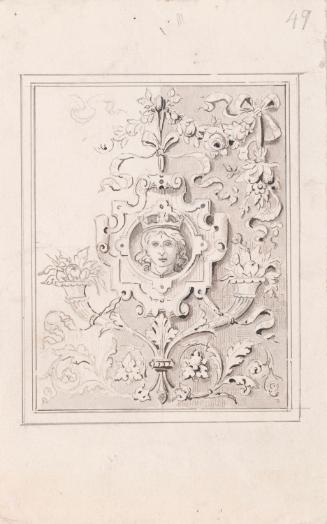 Decorative Work, Foliage, Human Head