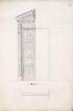 Elevation and Plan for Door and Frame, Doorway G'