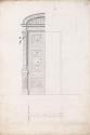 Elevation and Plan for Door and Frame, Doorway D