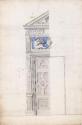 Elevation and Plan for Door and Frame, Doorway B