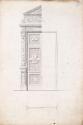 Elevation and Plan for Door and Frame, Doorway D'