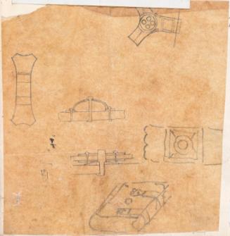 Profile of Window Latches and Sketch of a Book