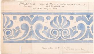 Saint Paul's Church Bray, Stencil for Frieze in Nave