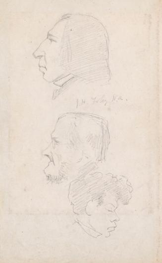 John Henry Foley (1818-74), Sculptor and Two Unidentified Heads