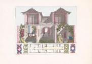 Cross Section and Plan of a Villa in the Roman Style