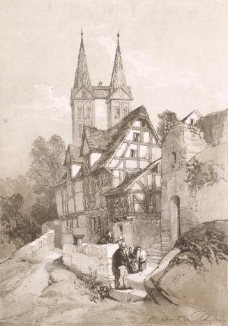 Boppard, Germany, with the towers of the Parish Churches