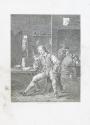 Smoker Seated at Table in Tavern