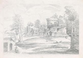 Landscape with Two Figures at a Shrine