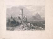 Godesberg Castle above the River Rhine, Germany